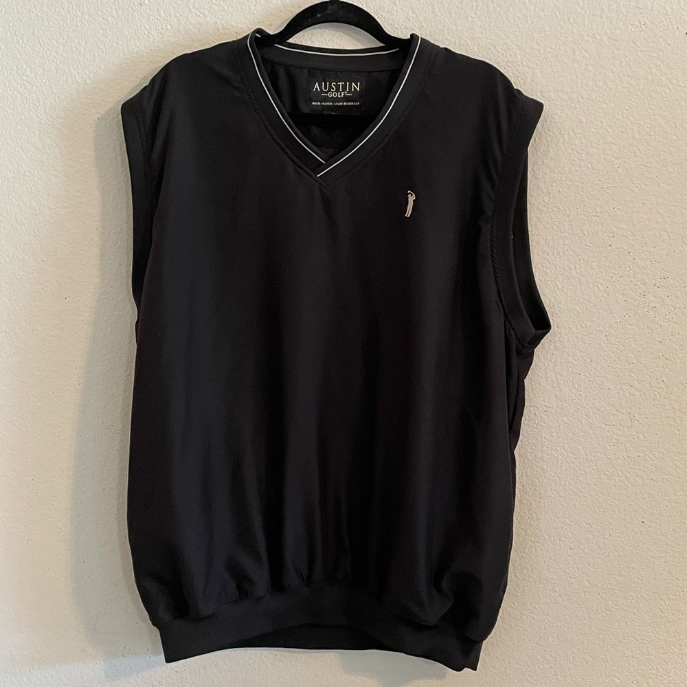 VEST GOLF AUSTIN GOLF BLACK VEST MENS